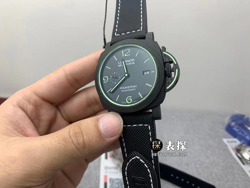 Panerai Lumino PAM01118top-tier 1:1super watch men's black dialleather strap picture and price front live photo