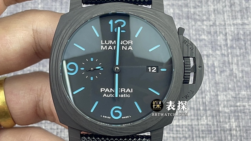 VS factory Panerai PAM01661 top watch men's black disk strap models pictures and price front real picture