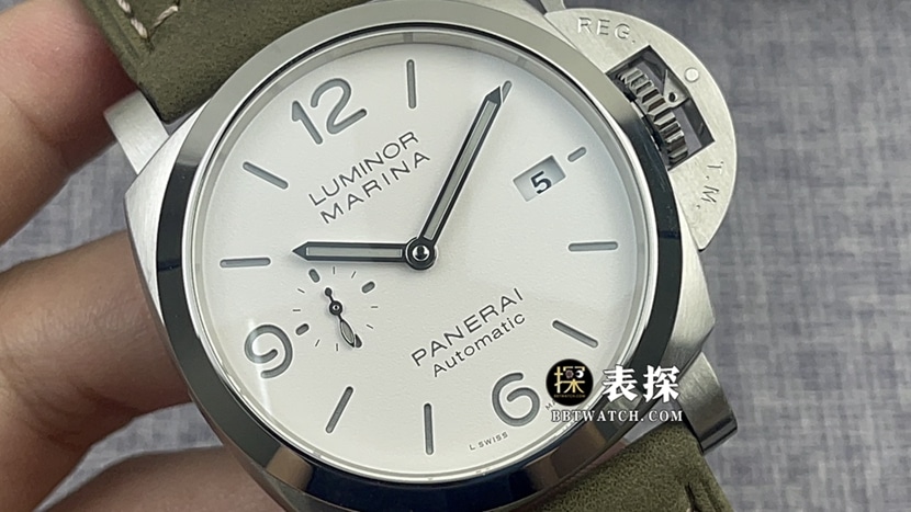 VS FactoryPanerai Lumino PAM01314top-tier 1:1high-quality watch men's white dialleather strap model pictures and prices front live photo