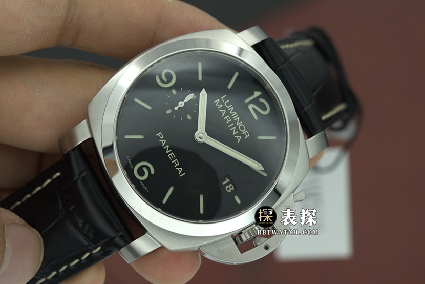 VS FactoryPanerai men's top-tier 1:1super watch black dialleather strap model PAM 00359front live photo