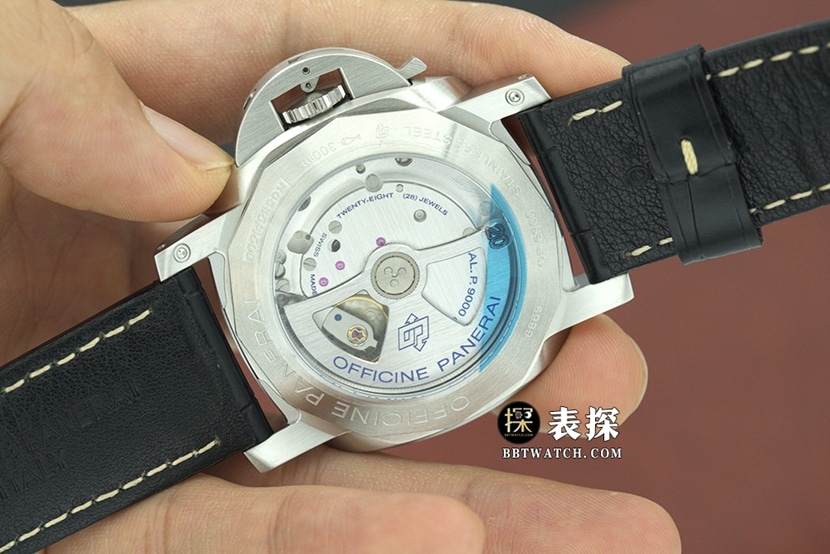 VS FactoryPanerai men's top-tier 1:1super watch black dialleather strap model PAM 00359caseback live photo