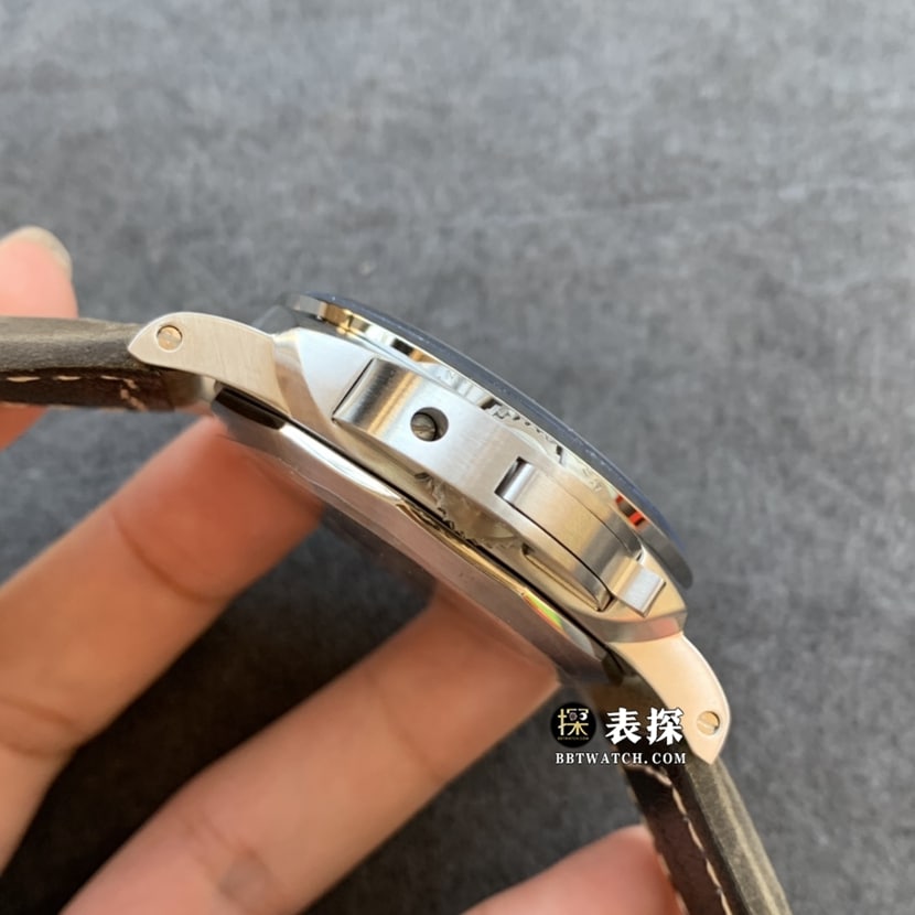 TTF factory Panerai Lumino PAM01314super watch men's white dialleather strap model pictures and prices side live photo