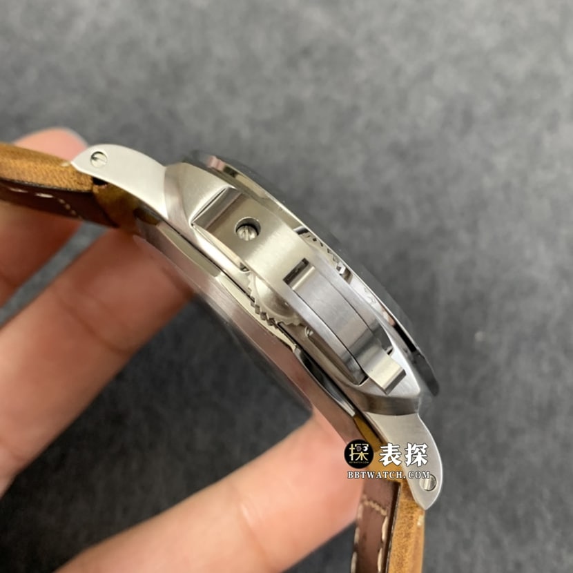 TTF factory Panerai Lumino watch men's white dialleather strap model pictures and prices side live photo