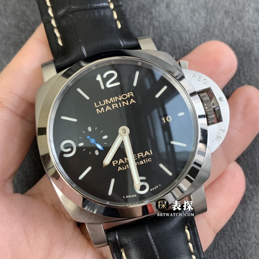 TTF factory Panerai Lumino PAM01312super watch men's black dialleather strap picture and price front live photo