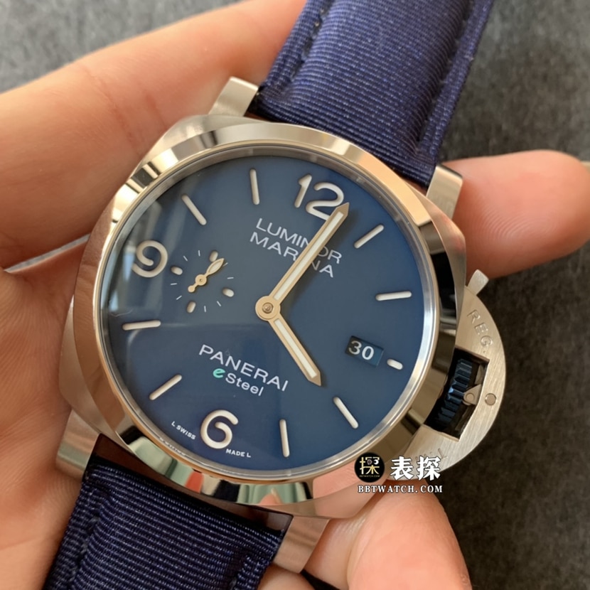 TTF factory Panerai Lumino PAM011571: 1top-tier watch men's dark blue dialleather strap picture and price front live photo