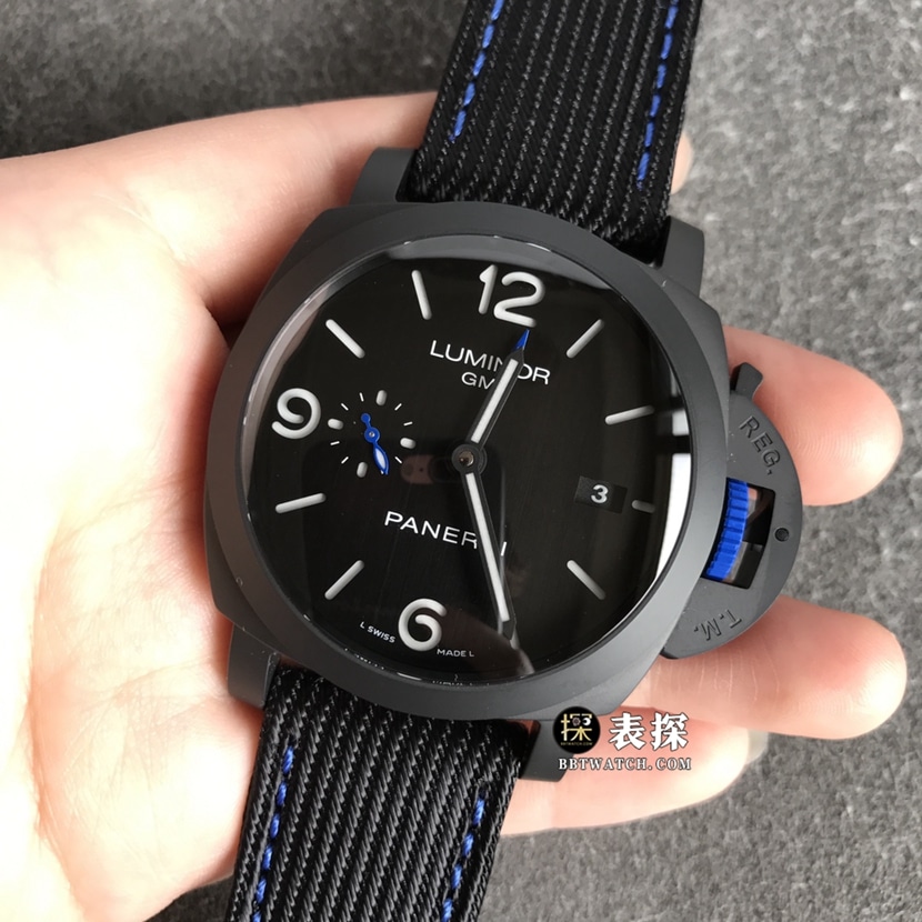 VS FactoryPaneraiPam1176top-tier 1:1high-quality watch men's black dialleather strap model pictures and prices front live photo