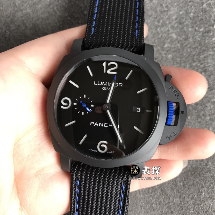 VS FactoryPaneraiPam1176top-tier 1:1high-quality watch men's black dialleather strap model pictures and prices front live photo