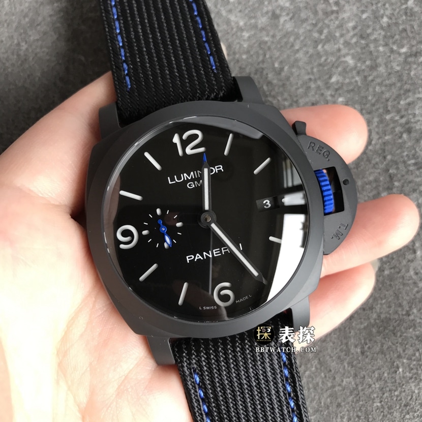 VS FactoryPaneraiPam1176top-tier 1:1high-quality watch men's black dialleather strap model pictures and prices front live photo