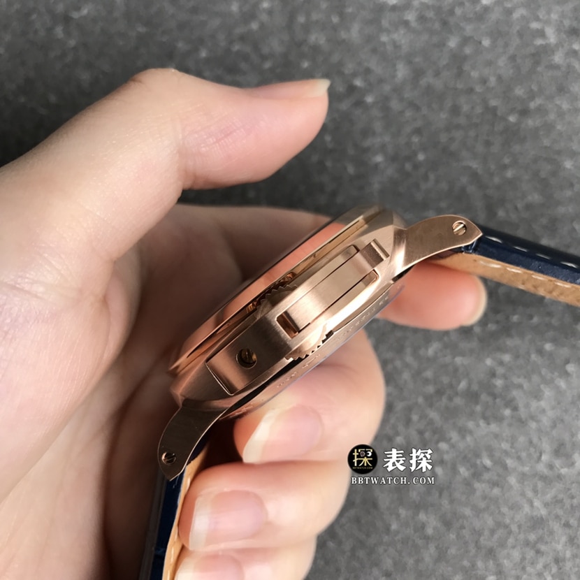 VS FactoryPanerai Lumino PAM01112top-tier 1:1super watch men's blue dialleather strap picture and price side live photo