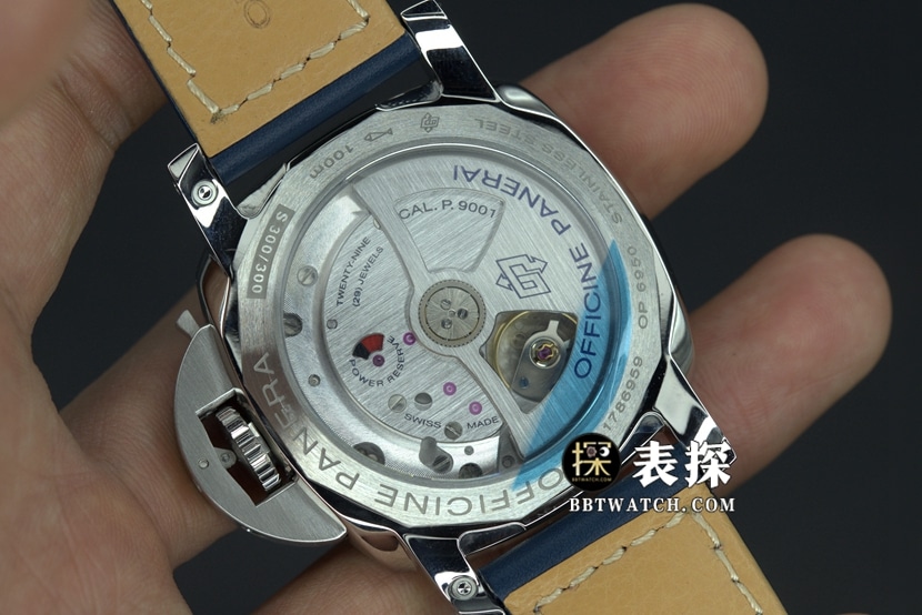 VS FactoryPaneraiPAM688top-tier 1:1high-quality watch men's blue dialleather strap picture and price caseback live photo