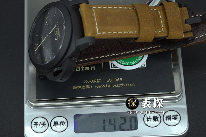 SBF factory Panerai1:1super watch men's black dialleather strap model pictures and price weight live photos