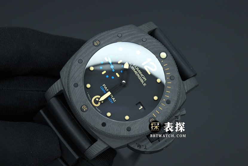 VS FactoryPanerai sneak Pam6161:1top-tier watch men's black dial rubber model pictures and prices front live photo