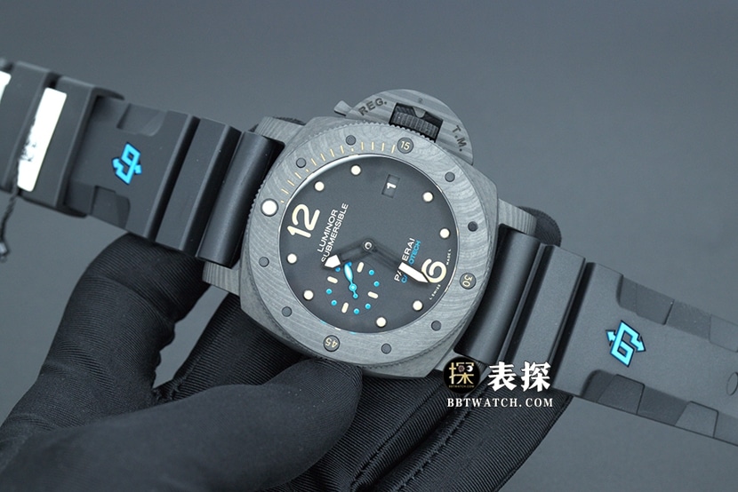 VS FactoryPanerai sneak Pam6161:1top-tier watch men's black dial rubber model pictures and prices front live photo