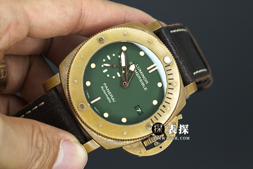 VS FactoryPanerai special edition PAM003821:1top-tier watch men's green dialleather strap model pictures and prices front live photo