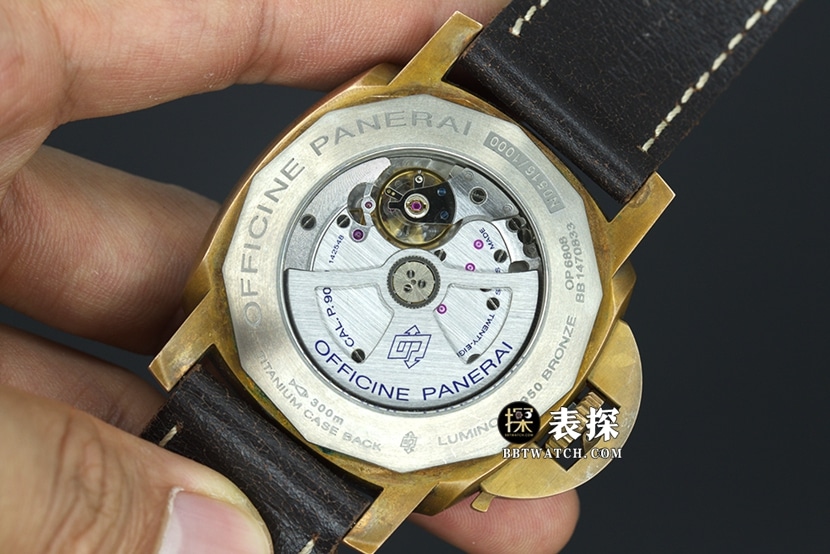 VS FactoryPanerai special edition PAM003821:1top-tier watch men's green dialleather strap model pictures and prices caseback live photo