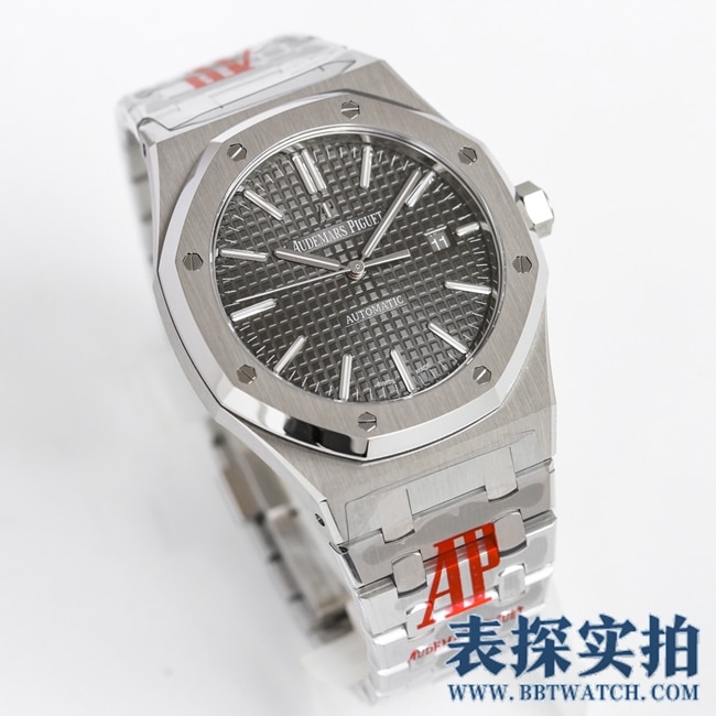 OR factory new product Audemars PiguetRoyal Oakblack dial factory high-quality replicaAp15400st watch front