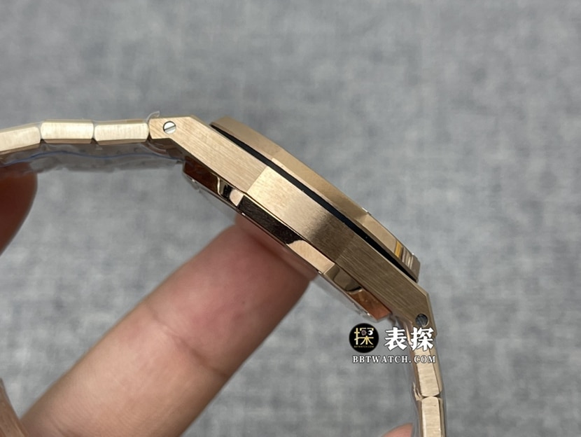 8F factory Audemars PiguetRoyal Oak77351top-tier 1:1high-quality watch ladies silver dialsteel bracelet model pictures and prices side live photo