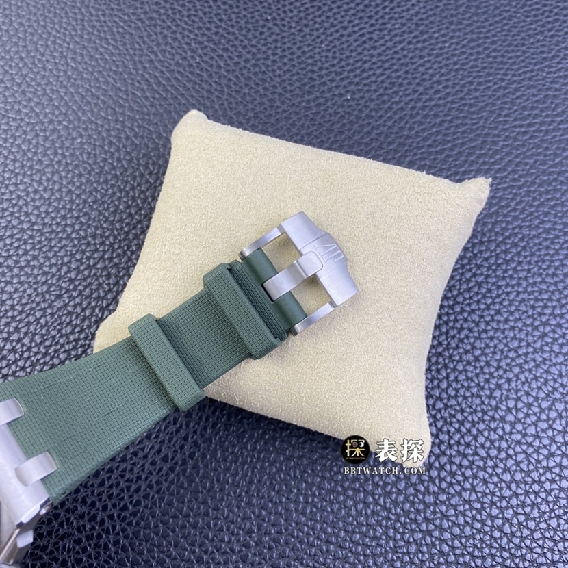 APF factory Audemars PiguetRoyal Oak offshore type watch men's military green plate rubber model pictures and prices clasplive photos
