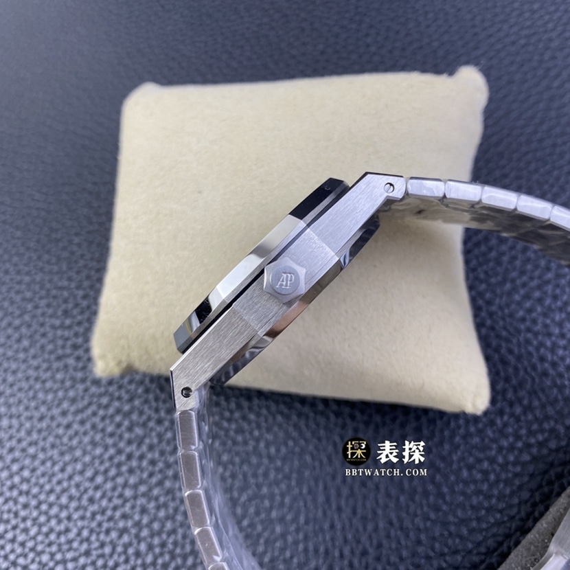 R8 factory Audemars PiguetRoyal Oak1:1super watch men's smoked blue dialtourbillonsteel bracelet picture and priceside live photo