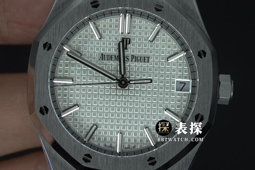ZF factory Audemars Piguet Royal Oak 15500V2 top collectible watches men's white disk steel strap models pictures and price front real picture