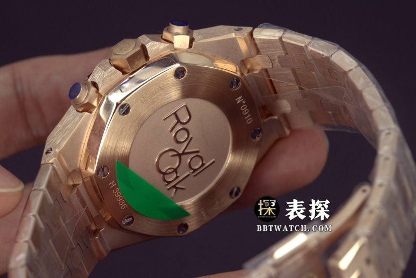 BF factory Audemars PiguetRoyal Oak series 26331ORsuper watch men's blue dialsteel bracelet picture and price caseback live photo