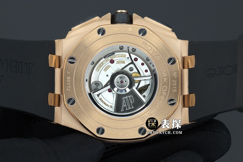 JF factory Audemars PiguetRoyal Oak offshore type 26400top-tier 1:1high-quality watch men's black dial rubber model pictures and prices caseback live photo