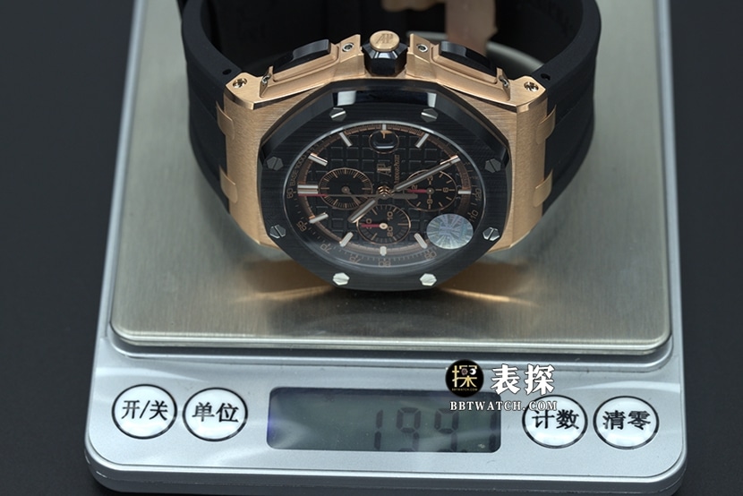 JF Factory Audemars PiguetRoyal Oak Offshore 26400top-tier 1:1high-quality watch men's black dial rubber model pictures and price weight live photos