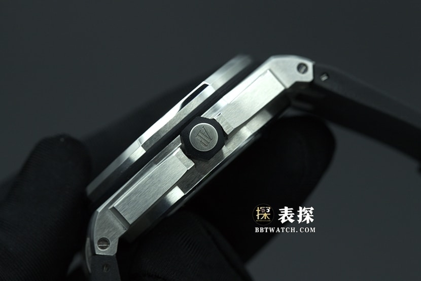 JF factory Audemars PiguetRoyal Oak offshore type 157101:1super watch men's black dial rubber model pictures and prices side live photo