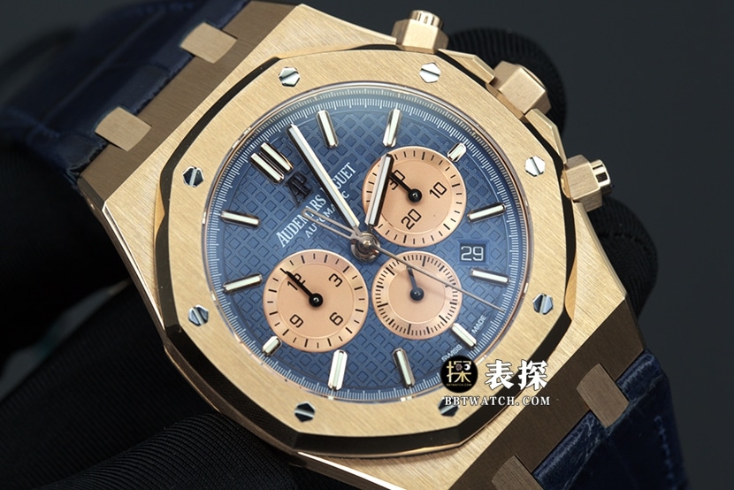 BF factory Audemars PiguetRoyal Oak26331OR1:1super watch men's blue dialleather strap picture and price front live photo