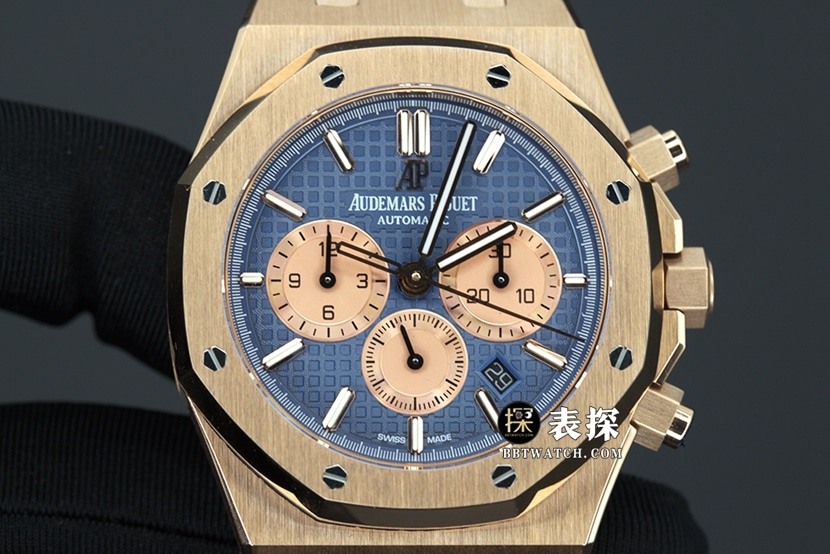 BF factory Audemars PiguetRoyal Oak26331OR1:1super watch men's blue dialleather strap picture and price front live photo