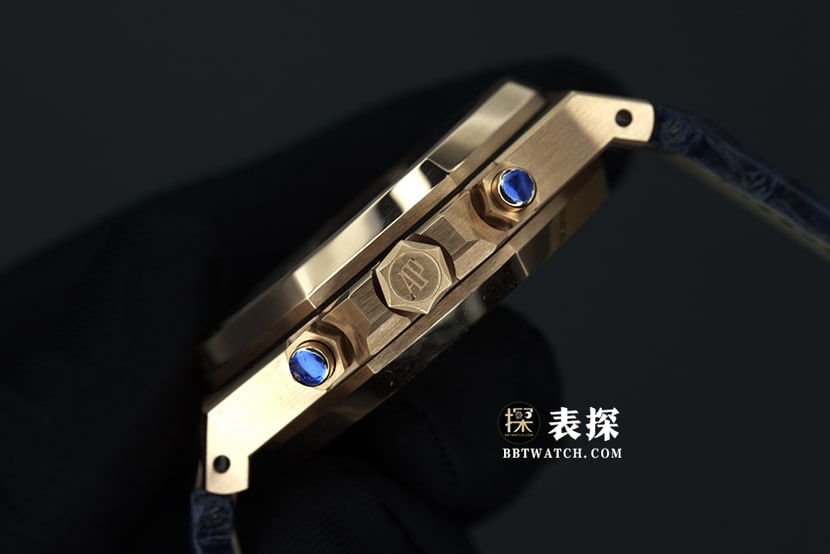 BF factory Audemars PiguetRoyal Oak26331OR1:1super watch men's blue dialleather strap picture and price side live photo