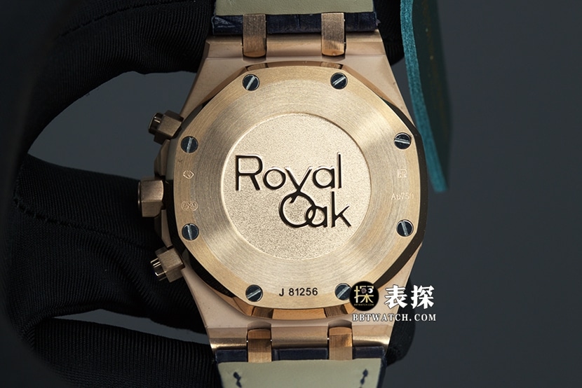 BF factory Audemars PiguetRoyal Oak26331OR1:1super watch men's blue dialleather strap picture and price caseback live photo