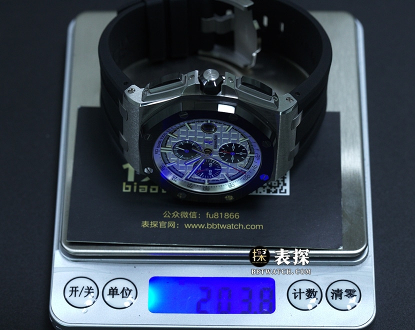 JF factory Audemars PiguetRoyal Oak offshore watch men's giant panda chronograph rubber model pictures and prices weight live photos