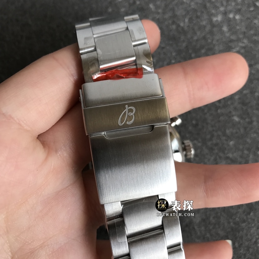 BL factory Breitling Legend Aviation top-tier watch men's black panda disc steel bracelet model pictures and prices braceletlive photos