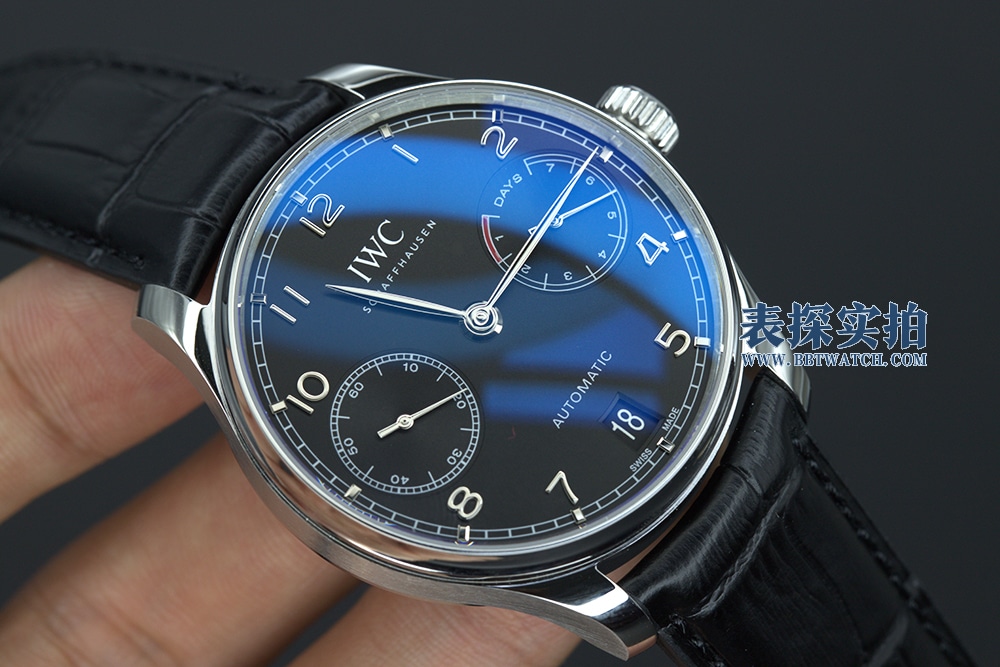 ZF FactoryIWC Portuguese 7replica watch high-end black dialdial picture