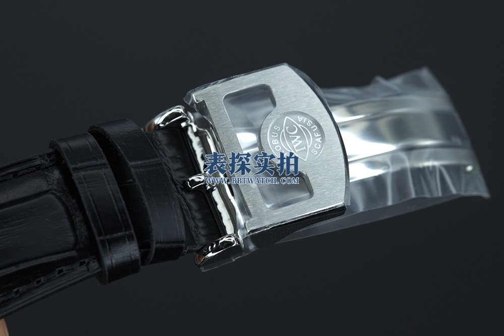 ZF FactoryIWC Portuguese 7replica watch high-end black dialclasp details