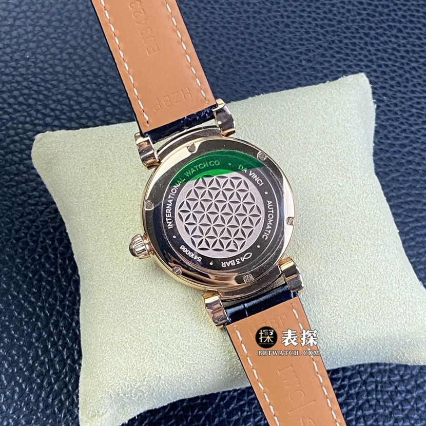 TWC factory universal watch da Vinci top collectible watches for women white disk red gold moon phase strap models pictures and price back real picture