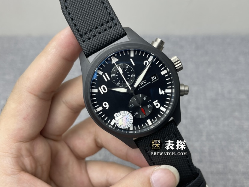 ZF FactoryIWC watch flight IW389001top-tier watch men's black dialleather strap model pictures and prices front live photo