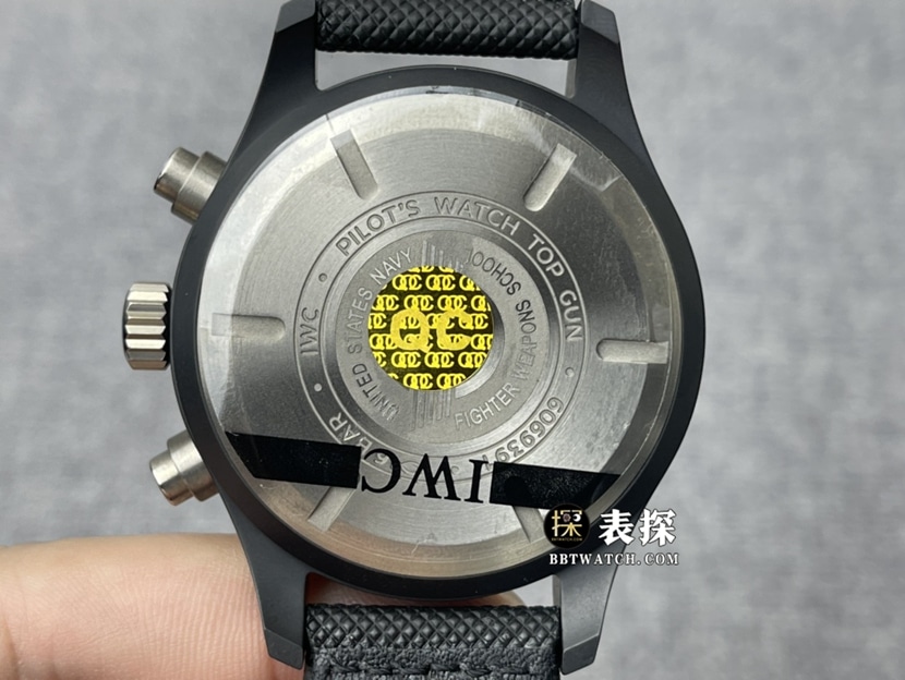 ZF FactoryIWC watch flight IW389001top-tier watch men's black dialleather strap model pictures and prices caseback live photo
