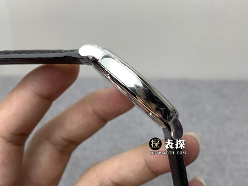 V7 factory IWC watch Portofino watch men's silver white dialleather strap model pictures and prices side live photo