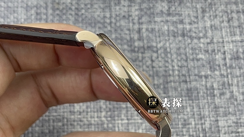 V7 factory IWC Portofino watch men's silver white dialleather strap model pictures and prices side live photo