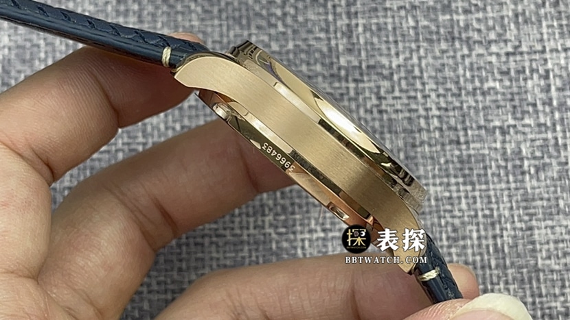 ZF FactoryIWC watch Portugal top-tier 1:1high-quality watch men's blue panda disc leather strap model pictures and prices side live photo