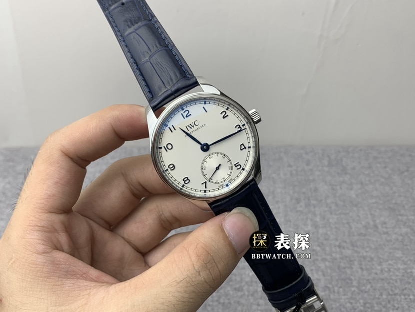 ZF FactoryIWC watch men's Portuguese watch silver white dialleather strap model pictures and prices front live photo