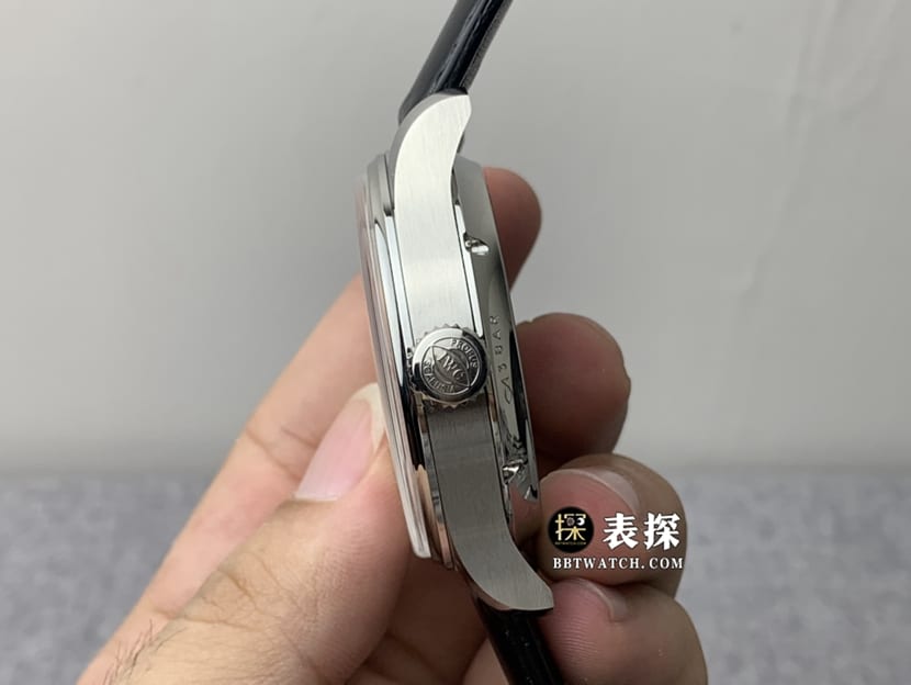 YL factory IWC watch men's Portugal top-tier watch white dialtourbillonleather strap model pictures and prices side live photo