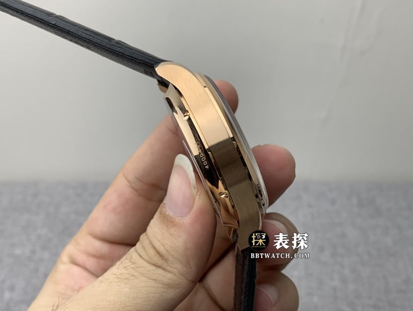 YL Factory IWC Men's Portuguese Top Watch Black Tourbillon Leather Strap Model Pictures and Price Side Real Shot Pictures