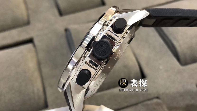 V6 factory IWC watch men's marine timepiece watch rock gray panda dial rubber model picture and price side live photo