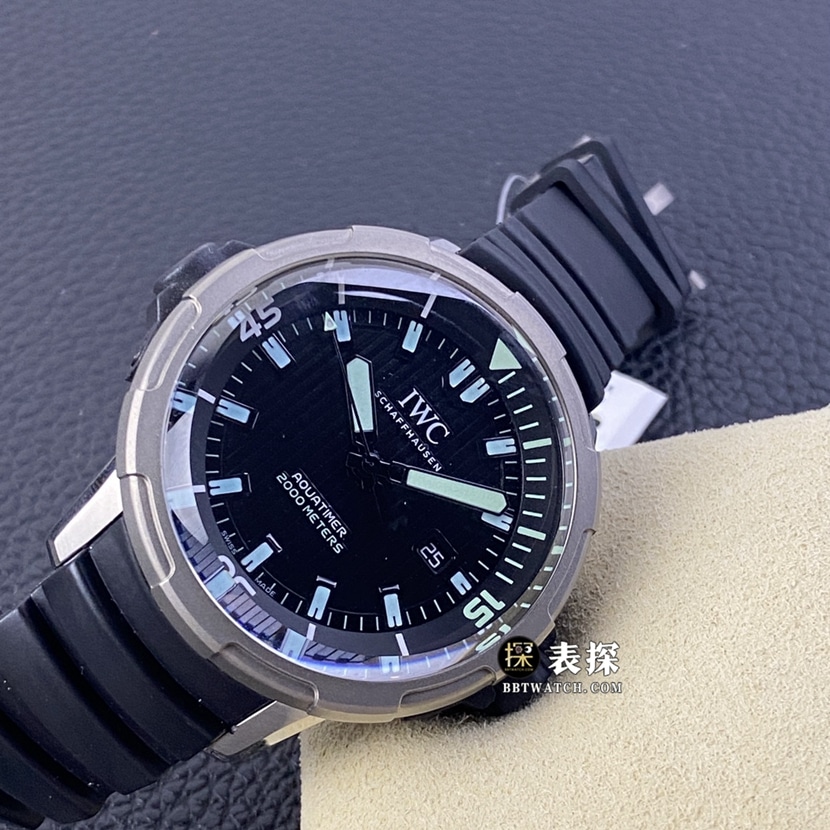 V6s factory universal watch Aquatimer super A imitation watches men's black disk rubber models pictures and price front real picture