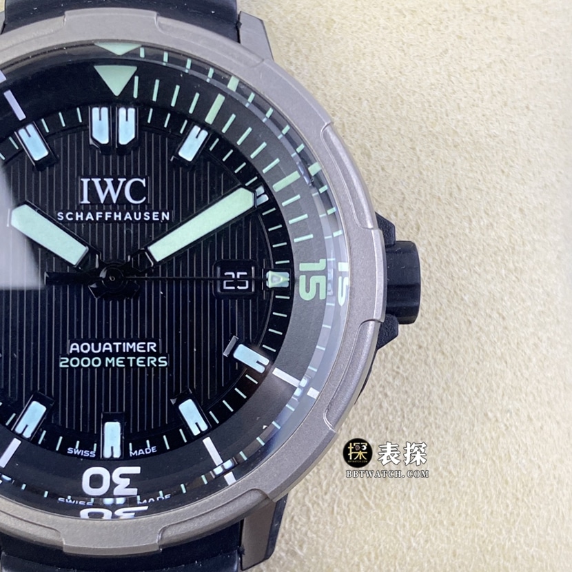V6s factory universal watch Aquatimer super A imitation watches men's black disk rubber models pictures and price front real picture