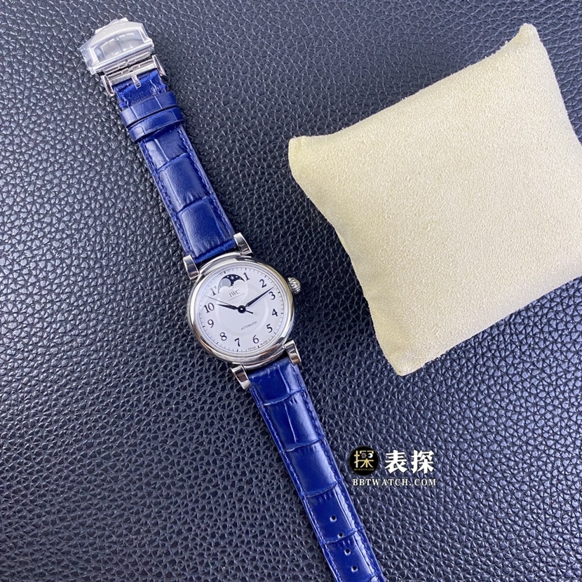 TWC factory IWC Express Wenxi IW459306super watch men's silver white dialmoon phaseleather strap model picture and price front live photo