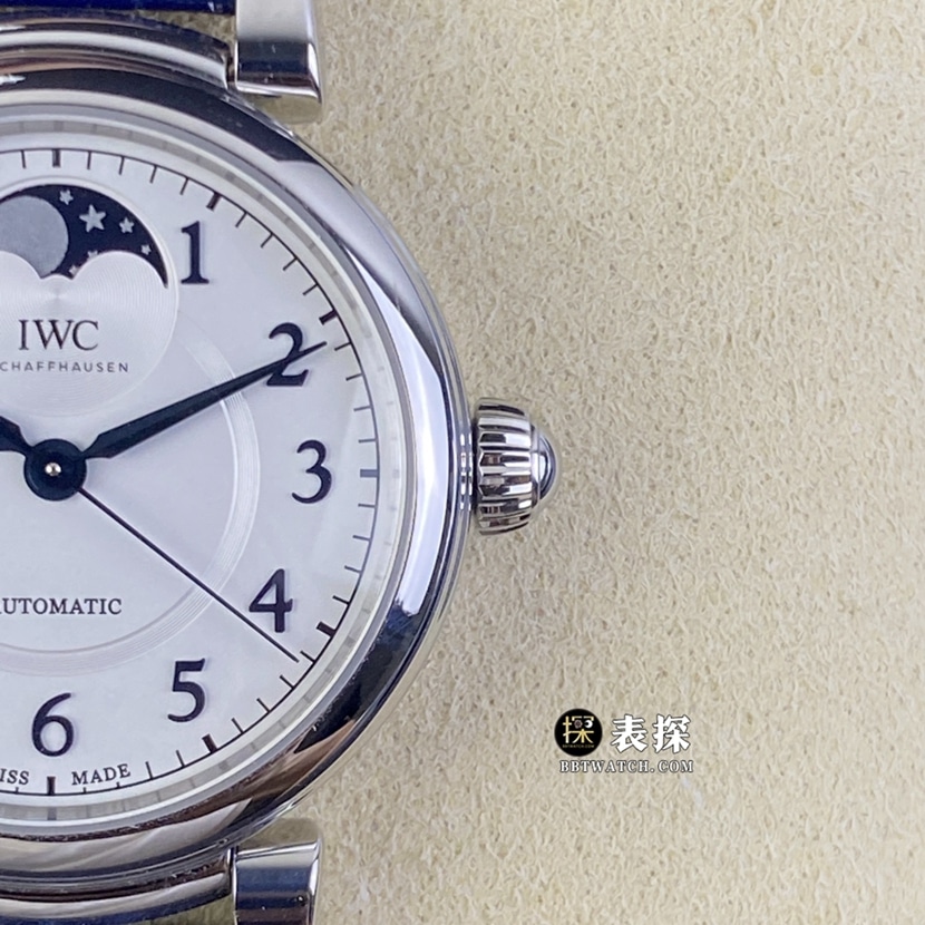 TWC factory IWC Express Wenxi IW459306super watch men's silver white dialmoon phaseleather strap model picture and price front live photo